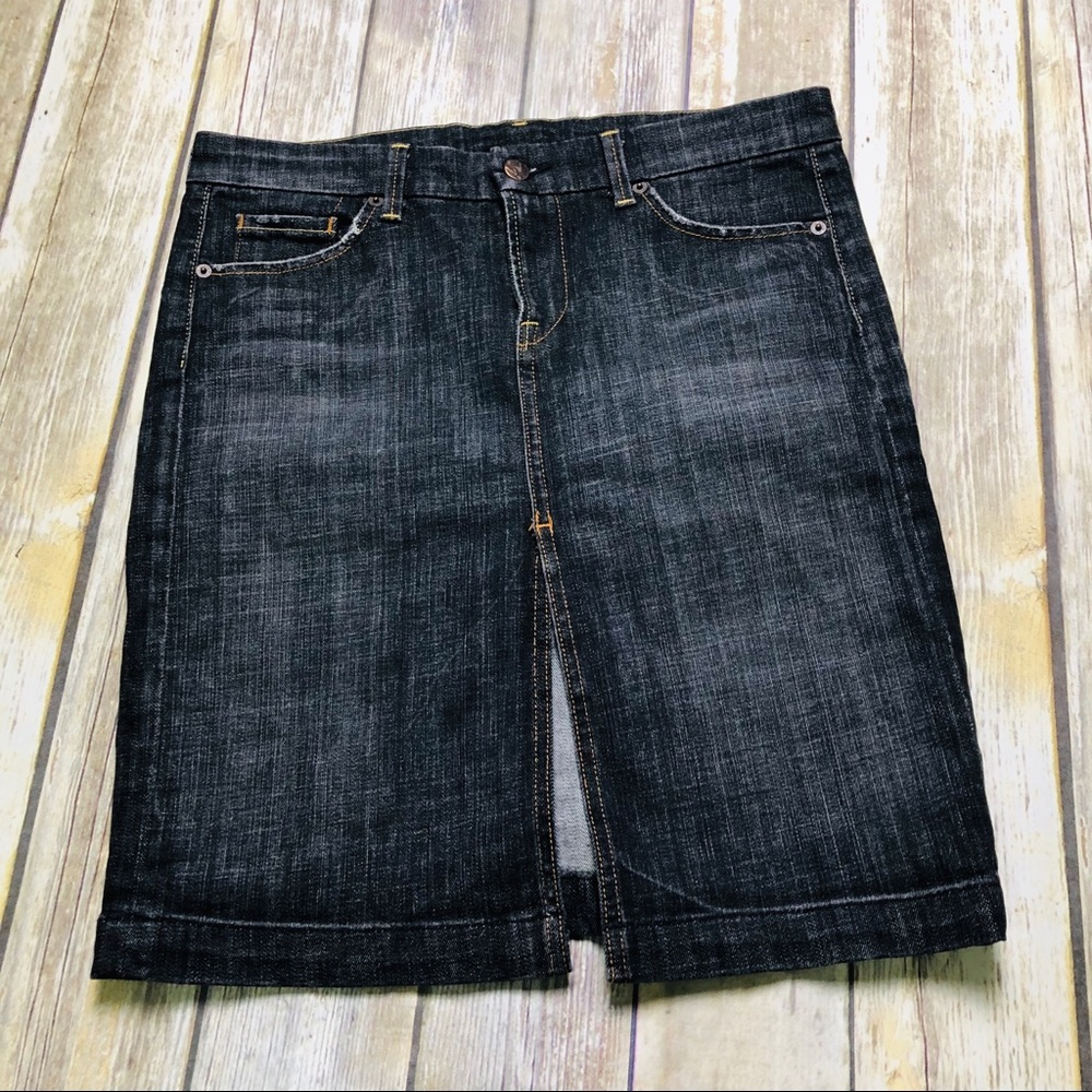 Black Denim Skirt Size 28 Style 300-002
